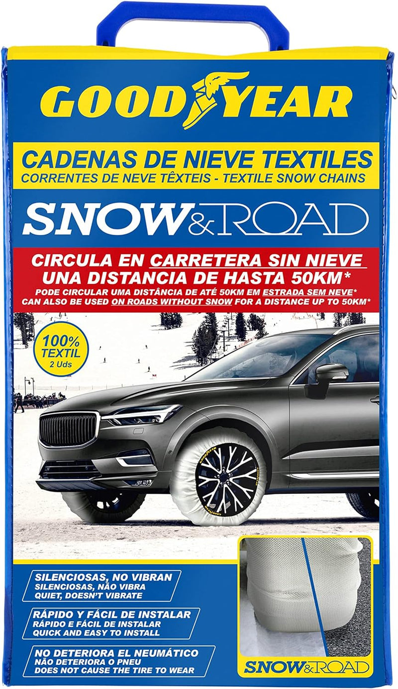 Goodyear Snow & Road Grösse L 2er Set Textil Schneeketten für Autos SNOW & ROAD GRÖSSE L, SNOW & ROA