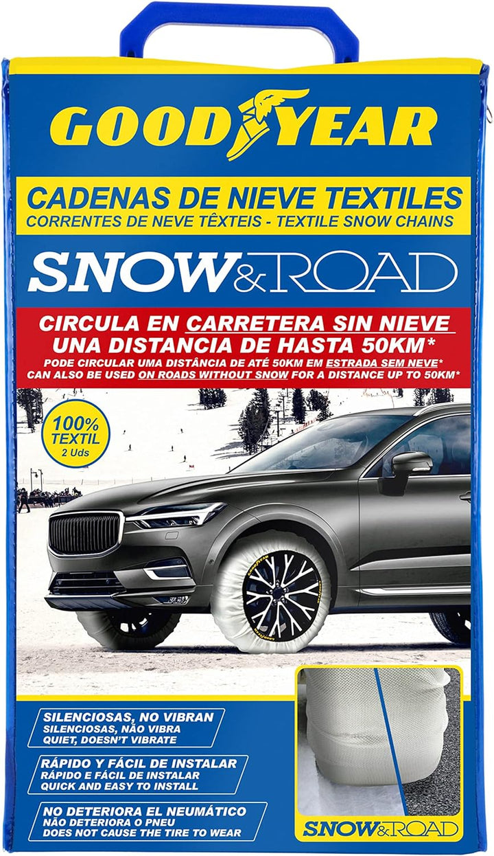 Goodyear Snow &amp; Road Grösse XXL 2er Set Textil Schneeketten für Autos SNOW &amp; ROAD GRÖSSE XXL, SNOW &amp;