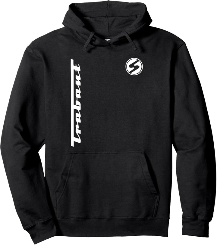 Trabant Shirt mit Trabant Schriftzug und Sachsenring Logo Pullover Hoodie
