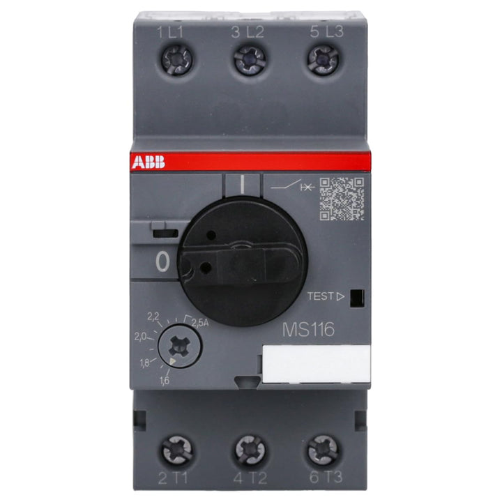 ABB MS116 Motorschutzschalter, 2,5 A 690 V ac 90mm x 45mm