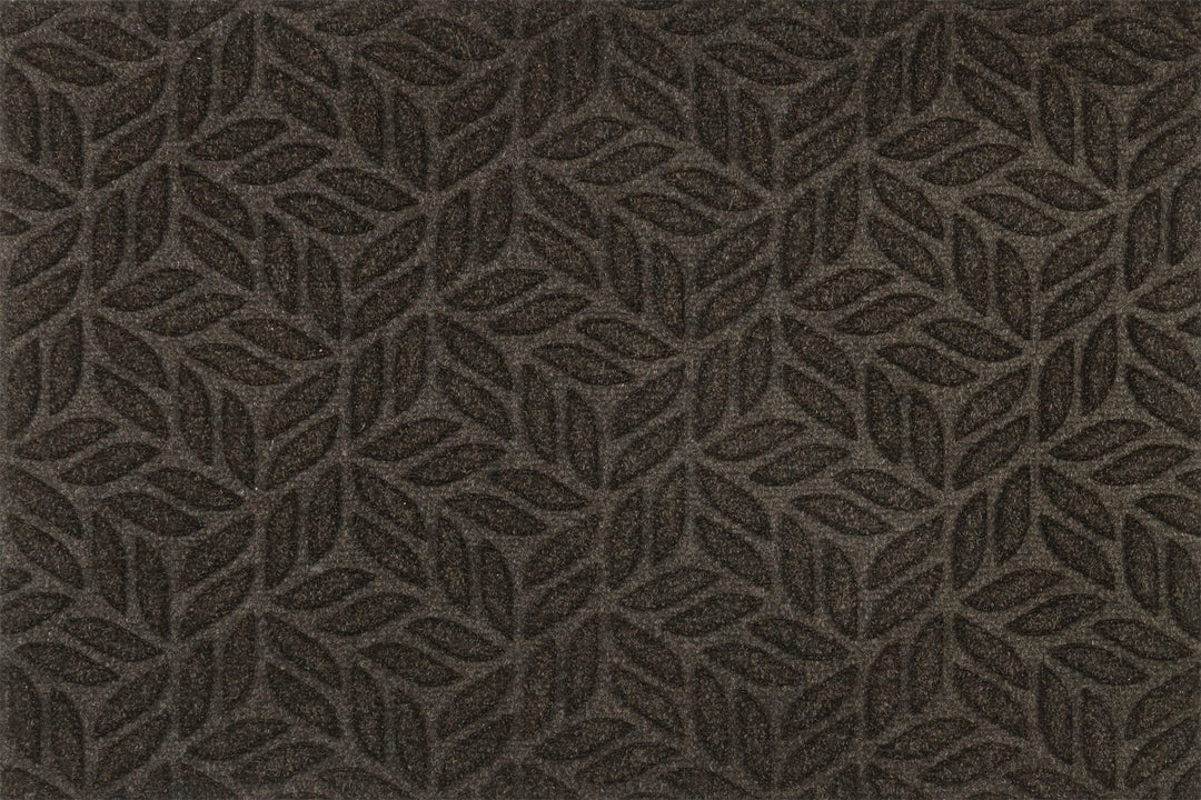 DUNE Leaves Dark Brown 60x90cm, innen und aussen, waschbar 60x90cm Leaves Dark Brown Braun, 60x90cm