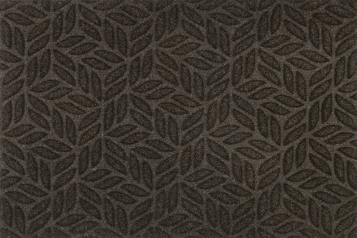DUNE Leaves Dark Brown 60x90cm, innen und aussen, waschbar 60x90cm Leaves Dark Brown Braun, 60x90cm