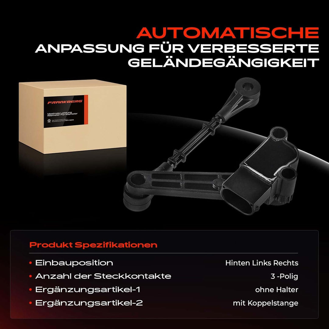 Frankberg 1x Niveausensor Höhensensor Hinten Kompatibel mit Discovery IV L319 LA R-a-n-g-e R-o-v-e-r