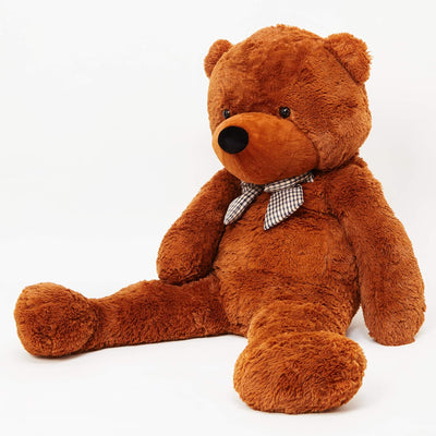 Lumaland XXL-Teddy mit Knopfaugen | Höhe: 120 cm | Süsser Jumbo-Kuschelbär aus hochwertigem Plüsch V