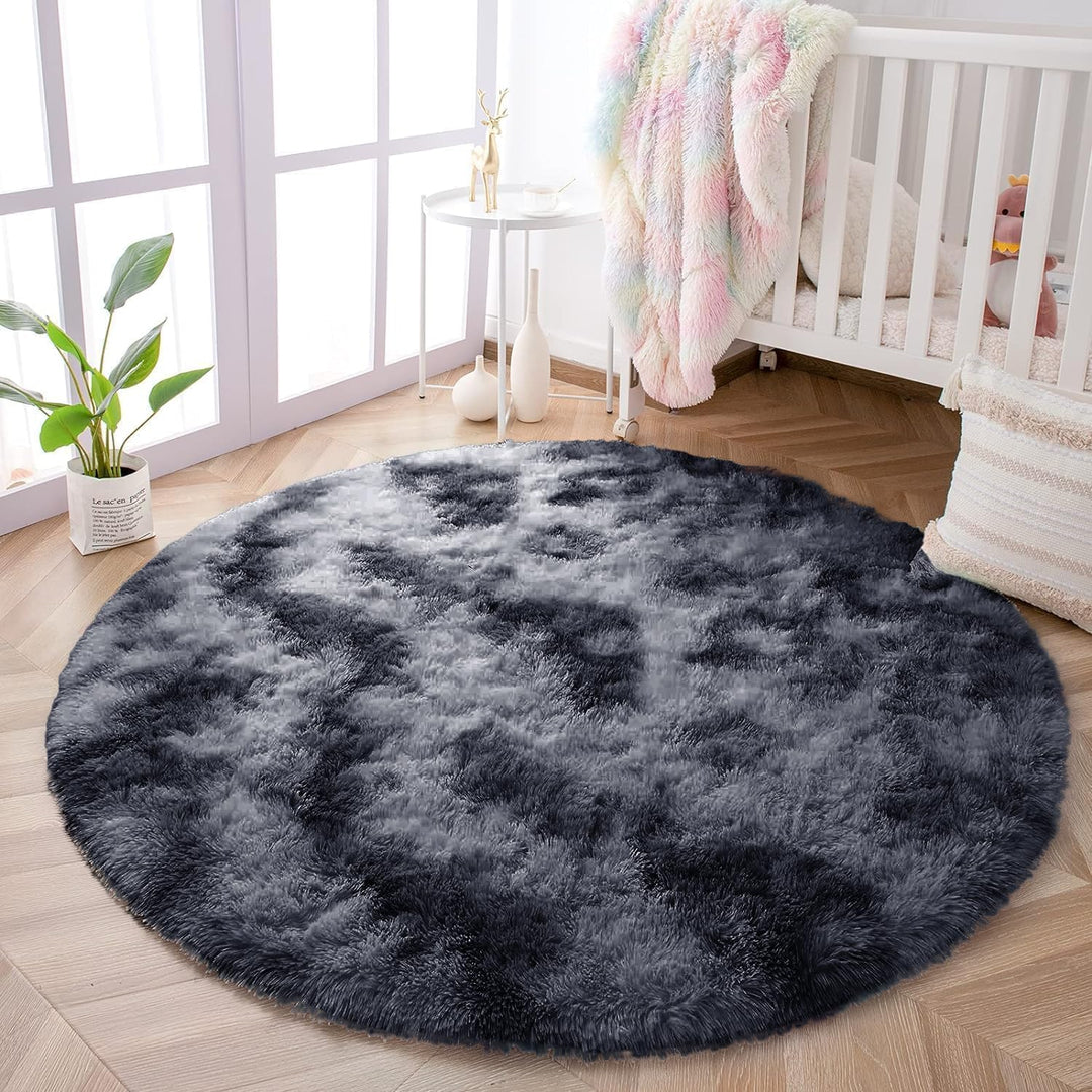Teppich Rund Teppich Wohnzimmer Hochflor Teppiche Langflor Wohnzimmerteppich für Wohnzimmer Flauschi