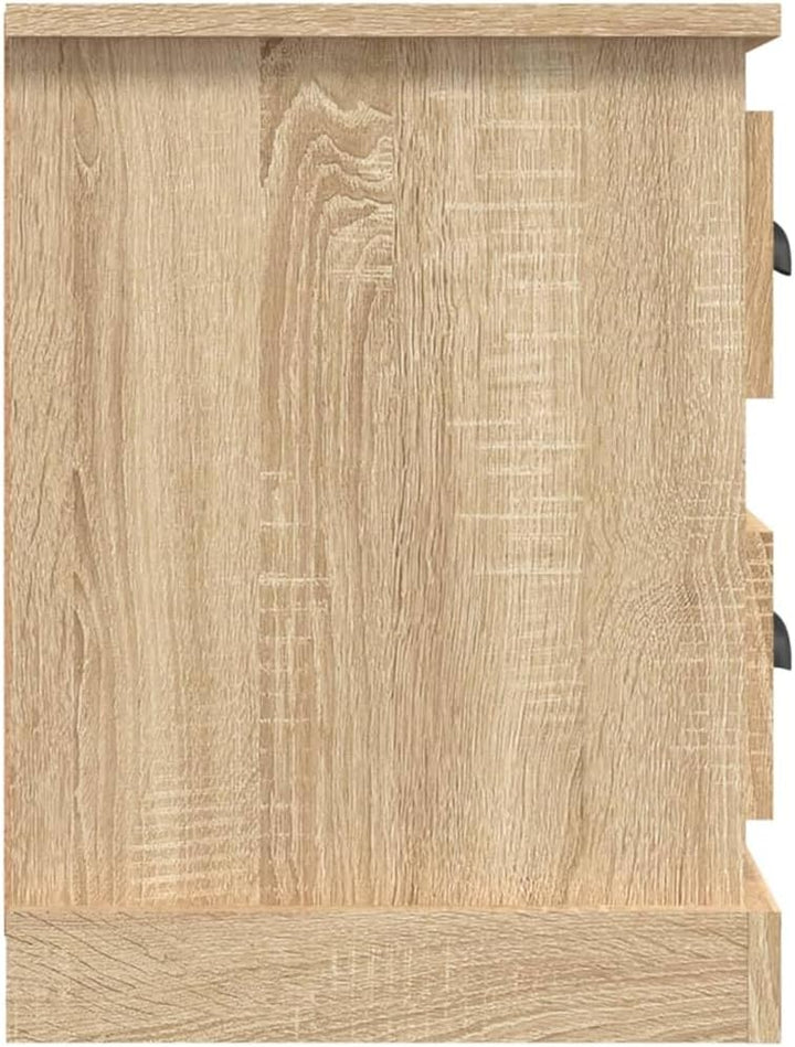 vidaXL TV Schrank, Fernsehtisch mit 2 Schubladen 4 Fächern, Fernsehschrank Lowboard für Wohnzimmer S