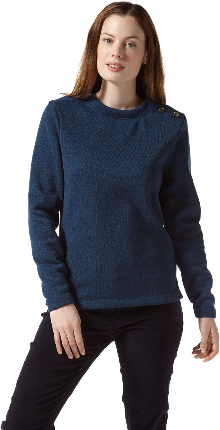 Craghoppers Damen Balmoral Crew Neck Top Rundhalsausschnitt 34 Wildberry Stripe, 34 Wildberry Stripe