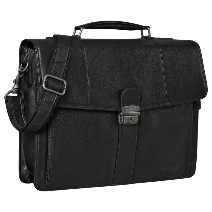 STILORD 'Havanna' Leder Businesstasche A4 Gross Klassische Aktentasche Arbeitstasche Abnehmbarer Sch