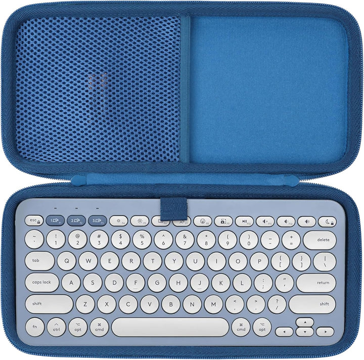 Hart Reise Schutz Hülle Etui Tasche für Logitech Pebble Keys 2 K380s K380 Multi-Device Tastatur (Bla