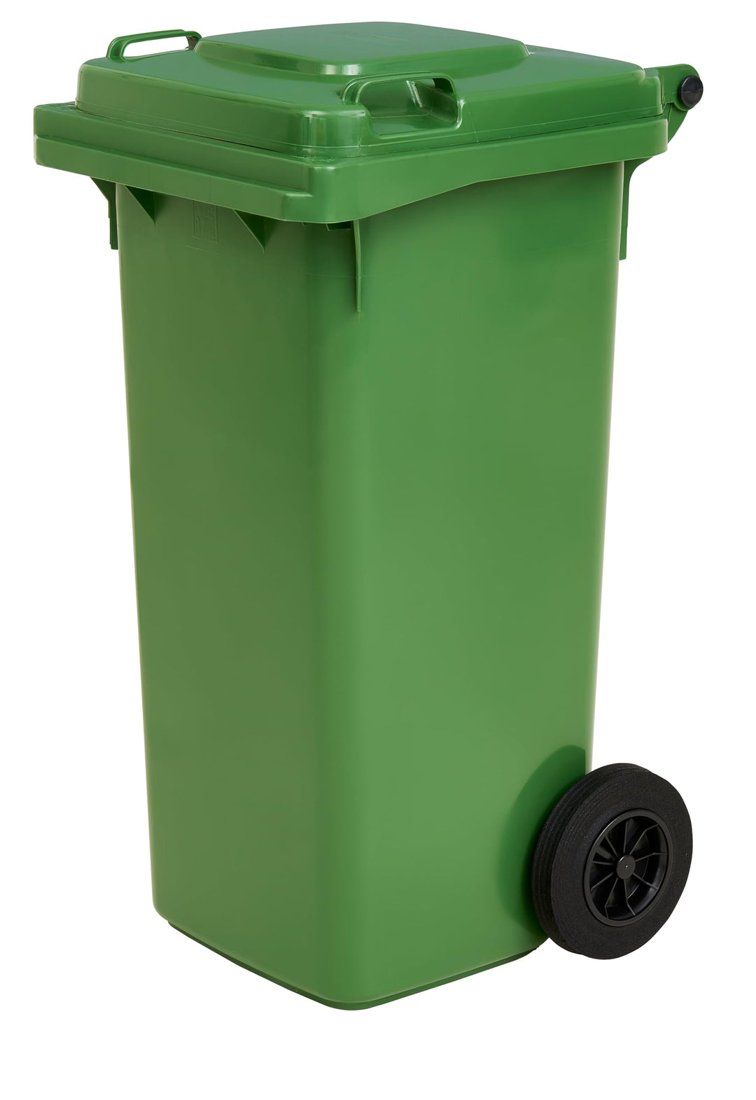 gardivo Mülltonne 120 Liter Abfalltonne Reststofftonne Mülleimer mit 2 geräuschlosen Rädern, Klappde