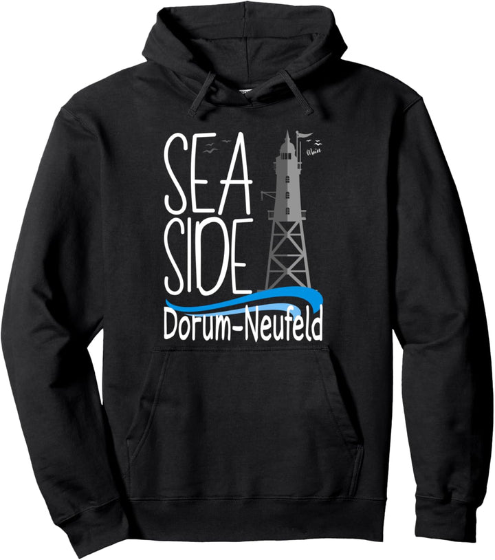 Dorum-Neufeld Wurster Nordseeküste Leuchtturm Obereversand Pullover Hoodie