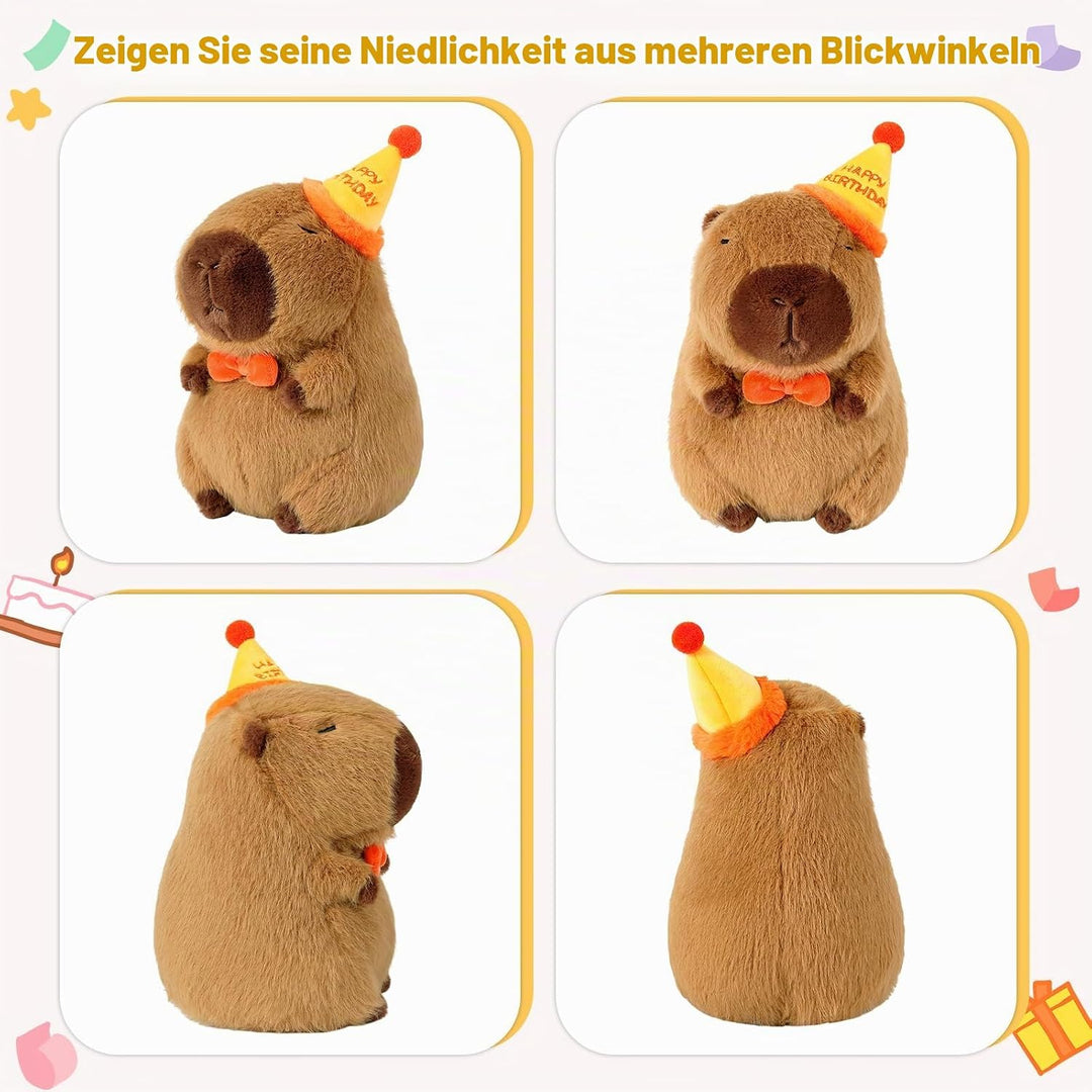 shownicer Plüschtier Capybara Kuscheltier Stofftier Kawaii Capybara Plüsch Kissen Spielzeug Wurfkiss
