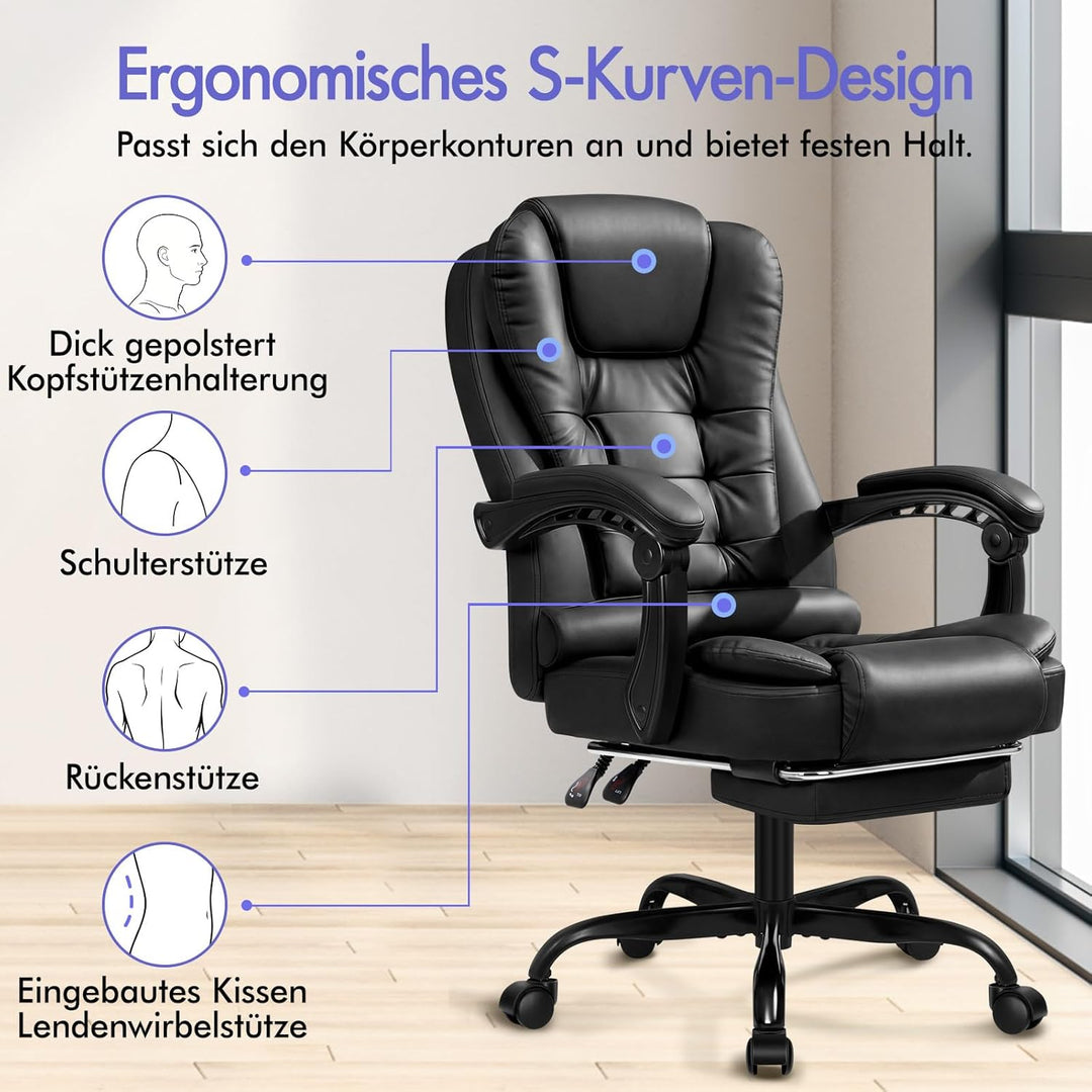 ALFORDSON Chair Bürostuhl, Computer-Schreibtischstuhl, Gaming-Drehstuhl für Computer-Arbeitstisch, e