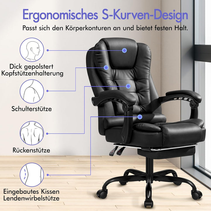 ALFORDSON Chair Bürostuhl, Computer-Schreibtischstuhl, Gaming-Drehstuhl für Computer-Arbeitstisch, e