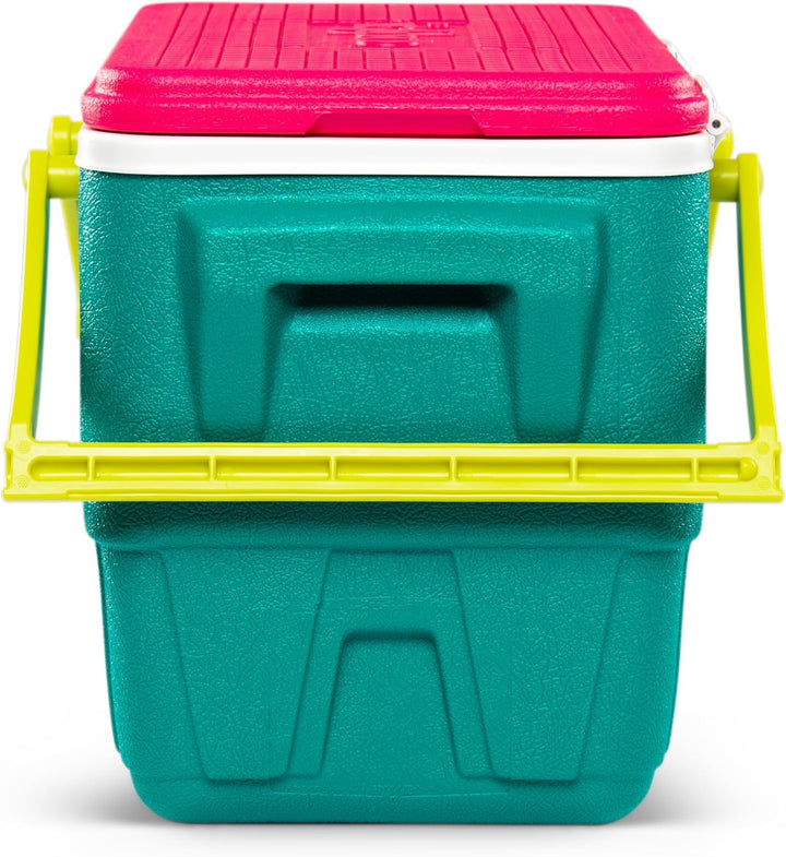 Igloo Retro Picknick-Korb, 23 Liter, Passiv-Kühlbox im Design der 90er Jahre, für Freizeit, Shopping