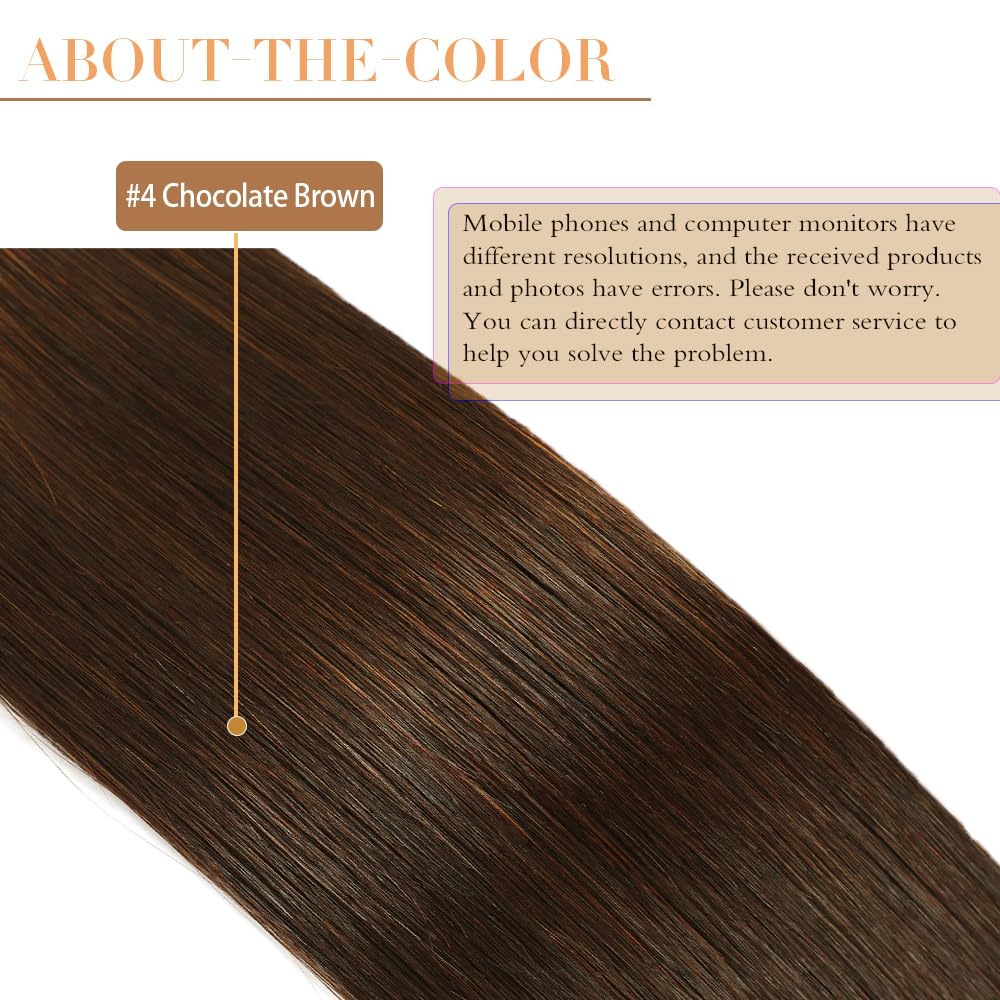 YILITE Bondings Extensions Echthaar 35cm 40g 50 Strähne Remy U Tip Extensions Echthaar Bondings Exte