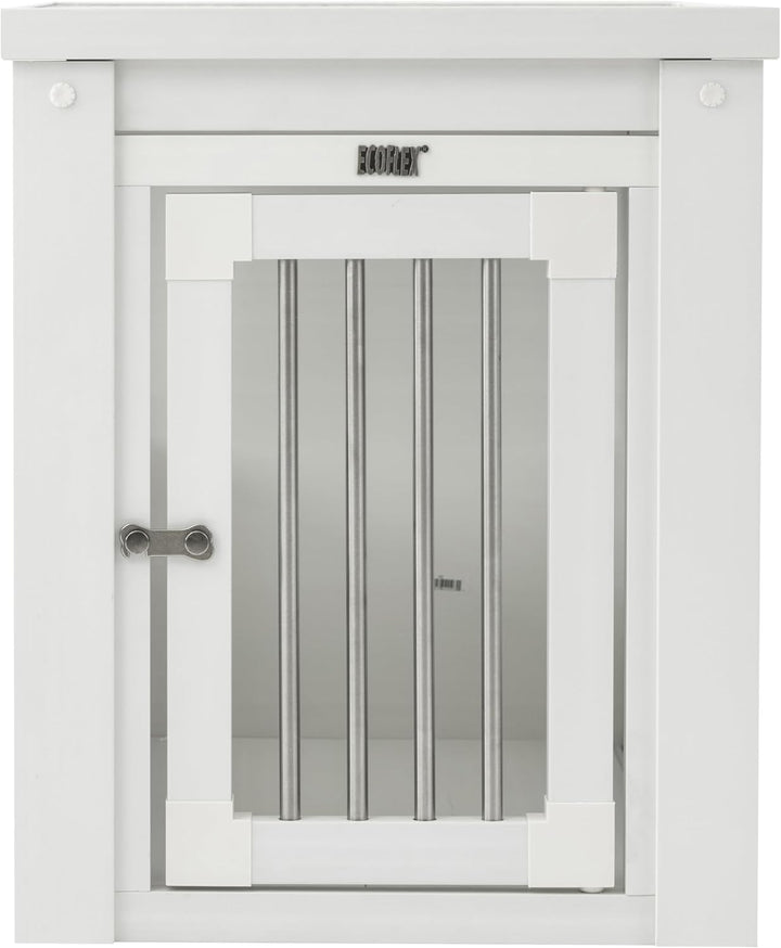 EcoFlex Haustier-Kiste/Ende Tisch Antique White L 47 x B 46 x H 56 cm, Antique White L 47 x B 46 x H