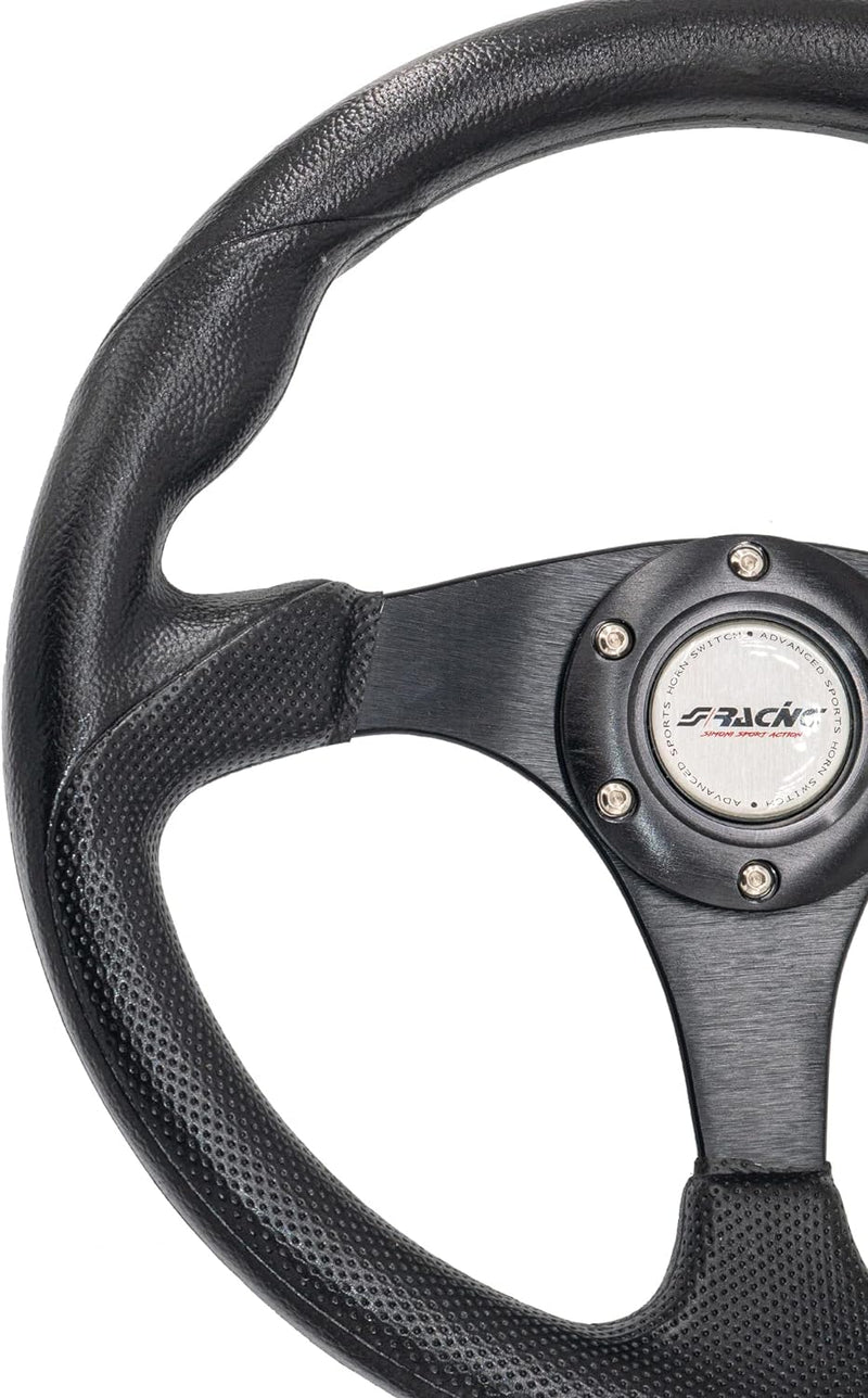 Simoni Racing BPU320N Barchetta Universal Steering Wheel, Schwarz