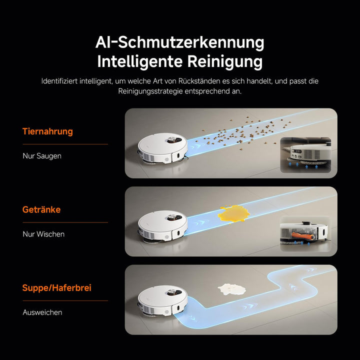 XIAOMI Robot Vacuum 5 Pro Saugroboter mit Wischfunktion, 20.000Pa, Ausfahrbarer Mopp &amp; Seitenbürste,