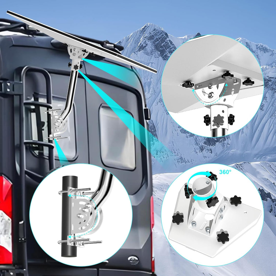 Starlink Halterung, Wandhalterung Standard Gen 3 für Starlink, 360° verstellbar, kompatibel mit Star