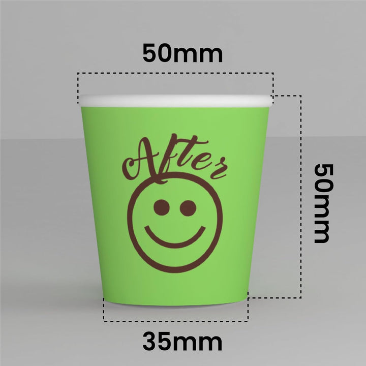 DownUpCUP Green 1000 Kaffeebecher aus Papier, 65 ml, umweltfreundlich, biologisch abbaubar, Einwegbe