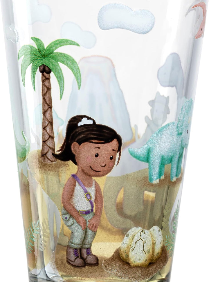 LEONARDO Bambini Avventura Trinkbecher-Set 6-teilig - Kindergläser mit Motiv aus hochwertigem Glas -