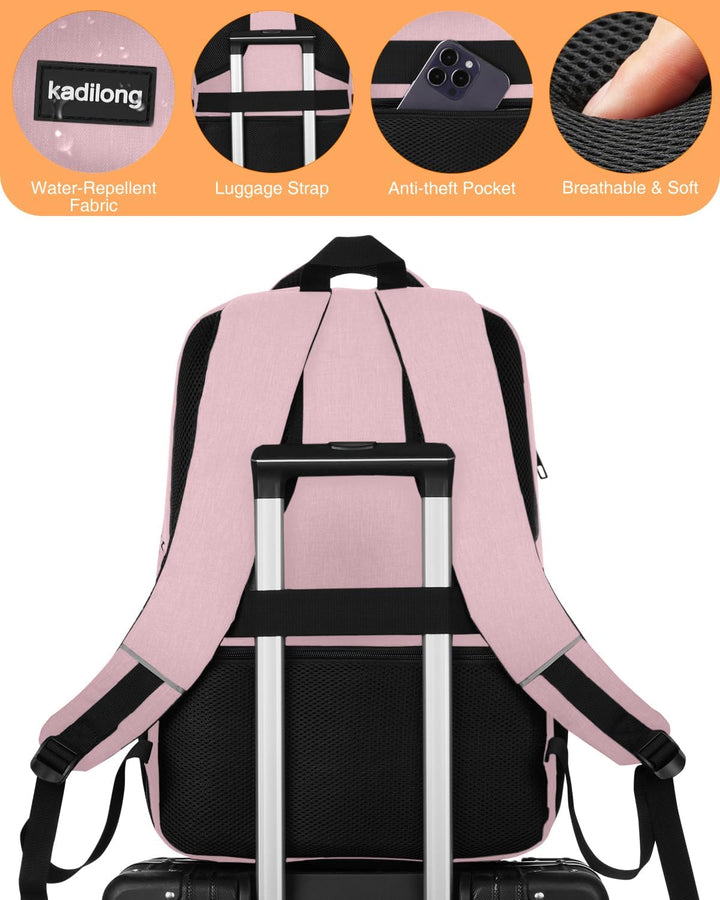 kadilong 17,3 Zoll Lunch Rucksack Damen Lsoliertes Kühlrucksack,Gross Schulranzen für Arbeit Reisen