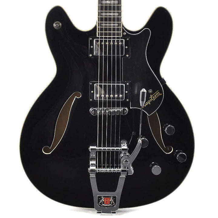 Hagstorm Tremar Viking Deluxe E-Gitarre, Schwarz