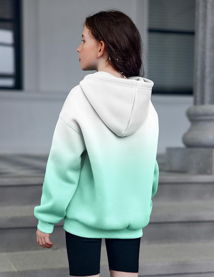 Arshiner Mädchen Kapuzenpullover Warm Fleece Kinder Hoodie Winter Pullover mit Tasche Sweatshirt für