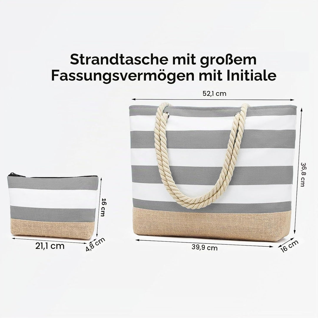 oscaurt Strandtasche Badetasche XXL Shopper Tasche Damen Umhängetasche Wasserdicht Beach Tote Bag mi