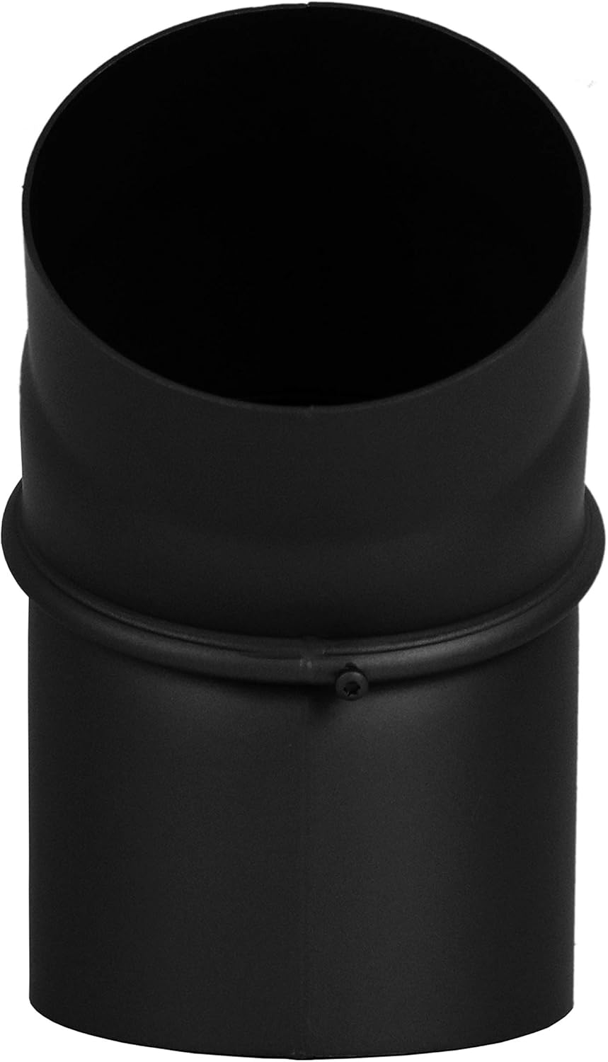 LANZZAS Rauchrohr Bogen 0° - 45° verstellbar - im Durchmesser Ø 130 mm - Farbe: schwarz - Ofenrohr/K