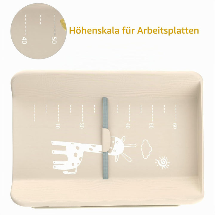 Wickeltisch, 3-in-1, Wickelkommode für Baby, von Geburt bis 12 Monate (bis 25 kg), Wickeltisch, falt