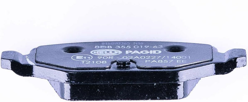 HELLA PAGID 8DB 355 019-631 Bremsbelagsatz - T2108 - Dicke/Stärke: 14.3mm - Bremssystem: Lucas - mit