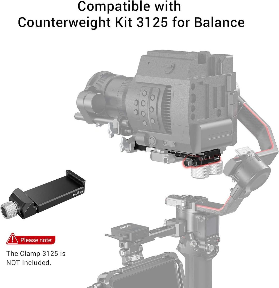 SMALLRIG RS2 RS3 RS3 Pro Extended Quick Release Plate erweiterte Schnellwechselplatte für DJI RS 2 /