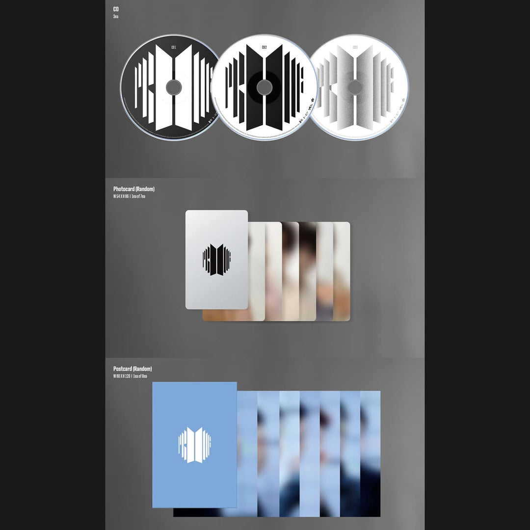 BTS - [Proof] (Compact Edition) Outer Sleeve + Booklet + CD Plate + CD + Photocard + Postcard + Mini