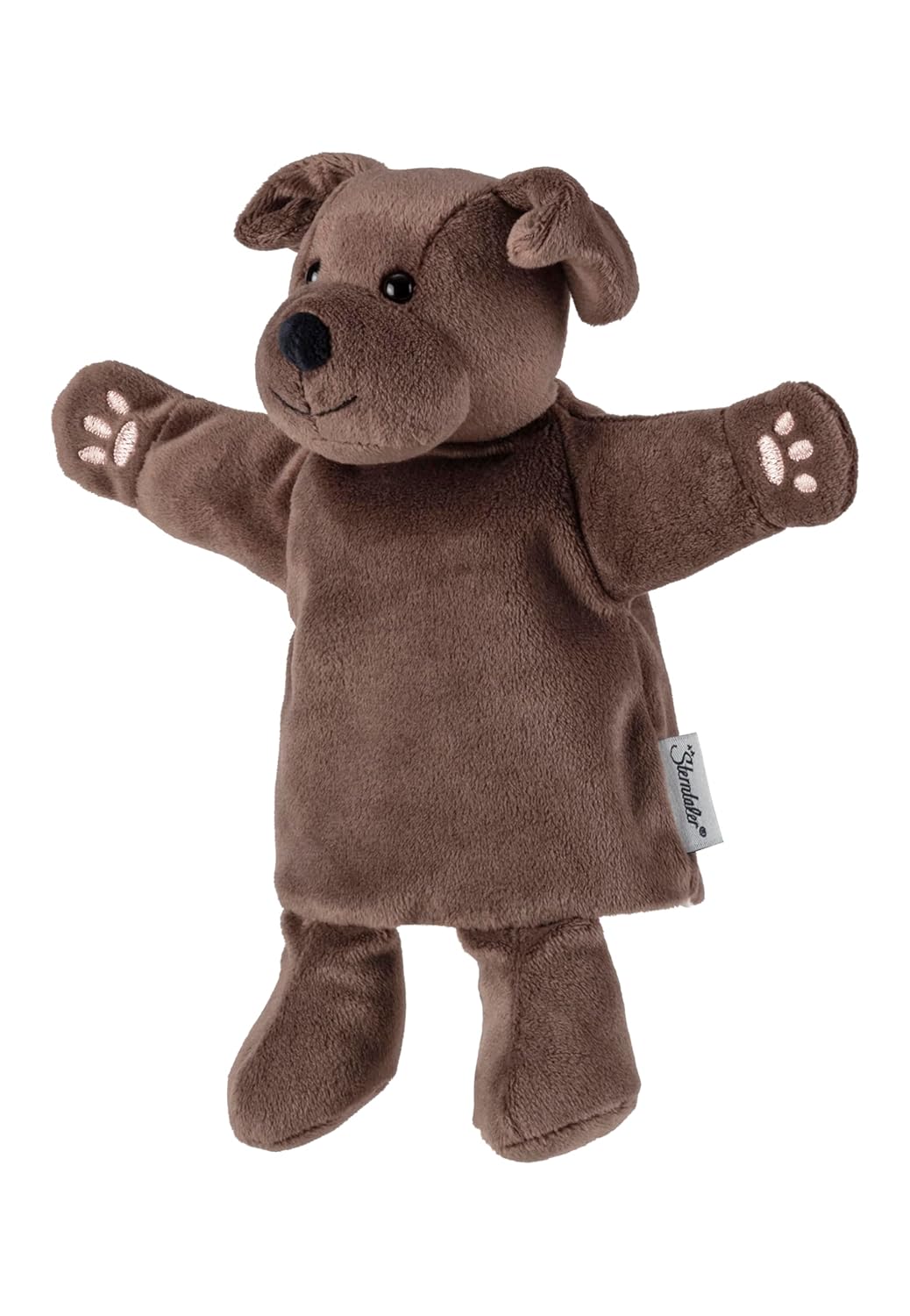 Kinder Handpuppe Hund, weiches Spielzeug für Kasperle Theater, erstes Rollenspiel und zum Geschichte