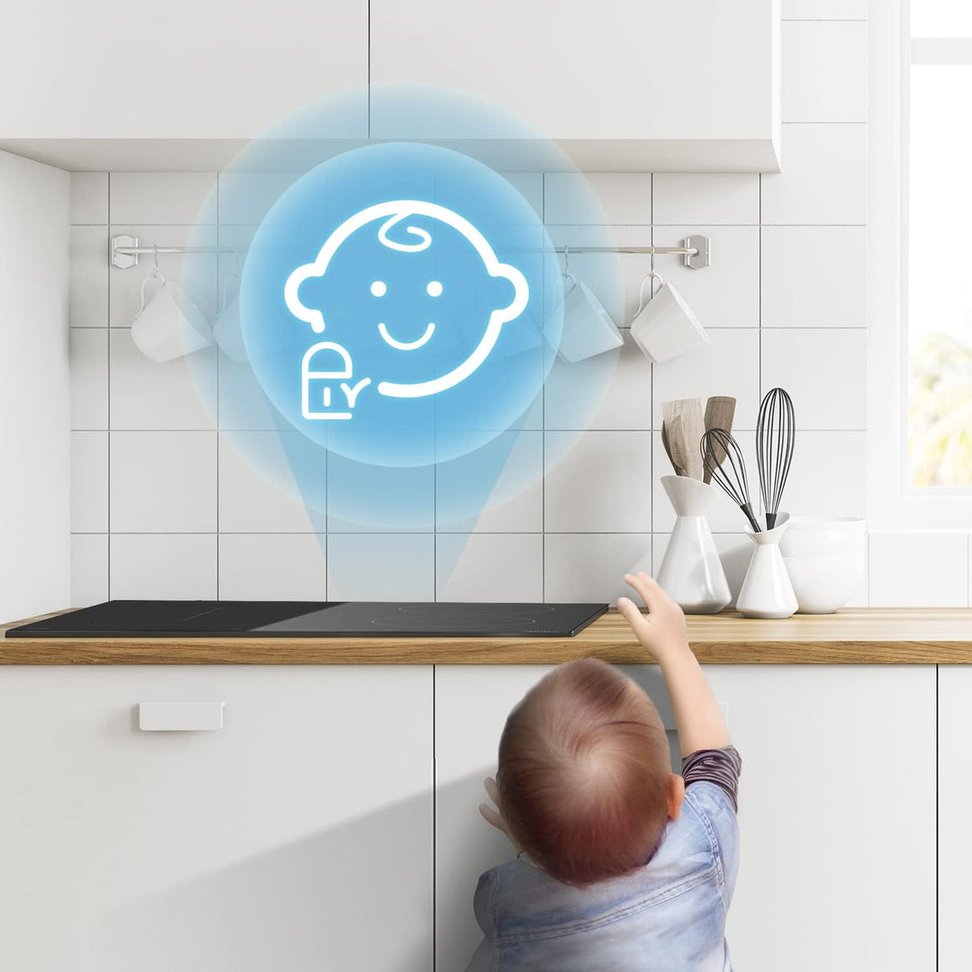 Midea KF500IX autarkes Kochfeld 4 Zonen / 60 cm/Touch Slider, Restwärmeanzeige, individueller Timer,