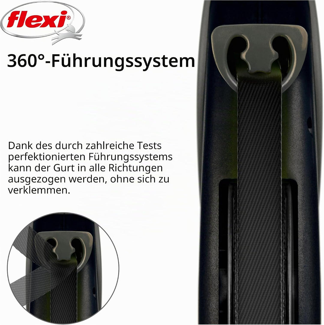 Flexi, Giant Plus 8 m ausziehbare Hundeleine, Starke und robuste Hunde bis zu 50 kg, neonfarbenes Ba