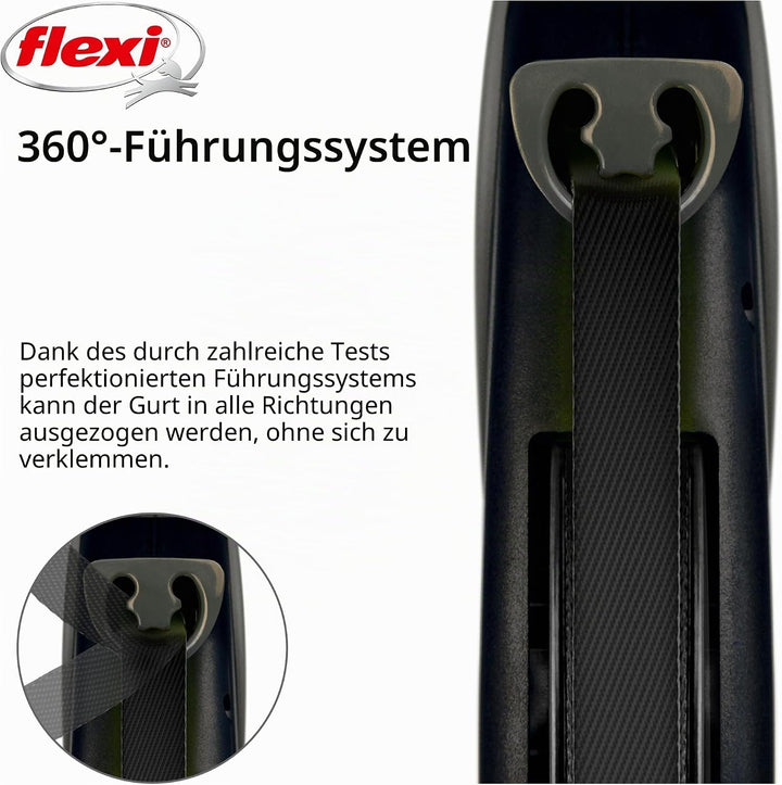 Flexi, Giant Plus 8 m ausziehbare Hundeleine, Starke und robuste Hunde bis zu 50 kg, neonfarbenes Ba