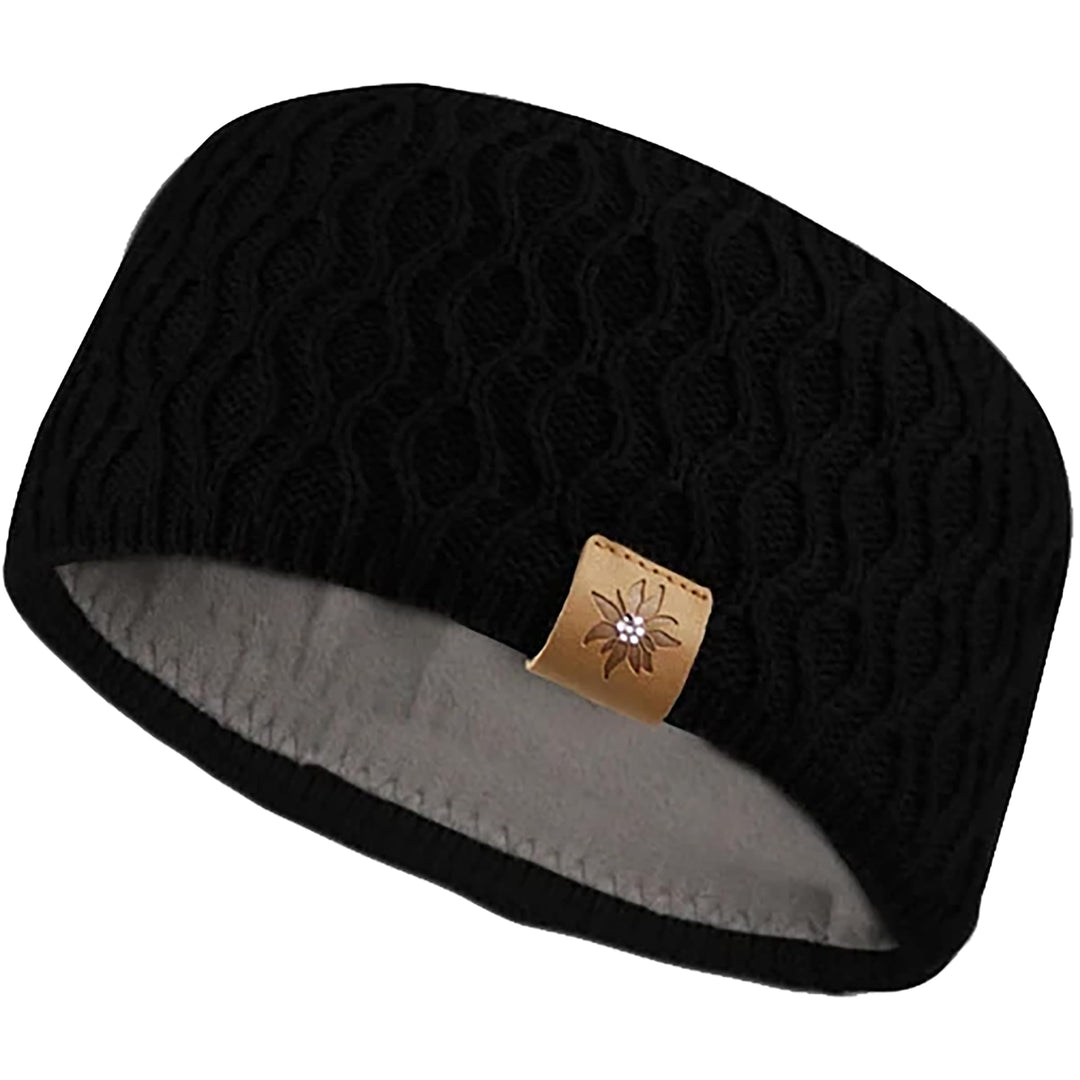Bavarian Caps Klassik Stirnbandl Glitzer Schwarz, Schwarz