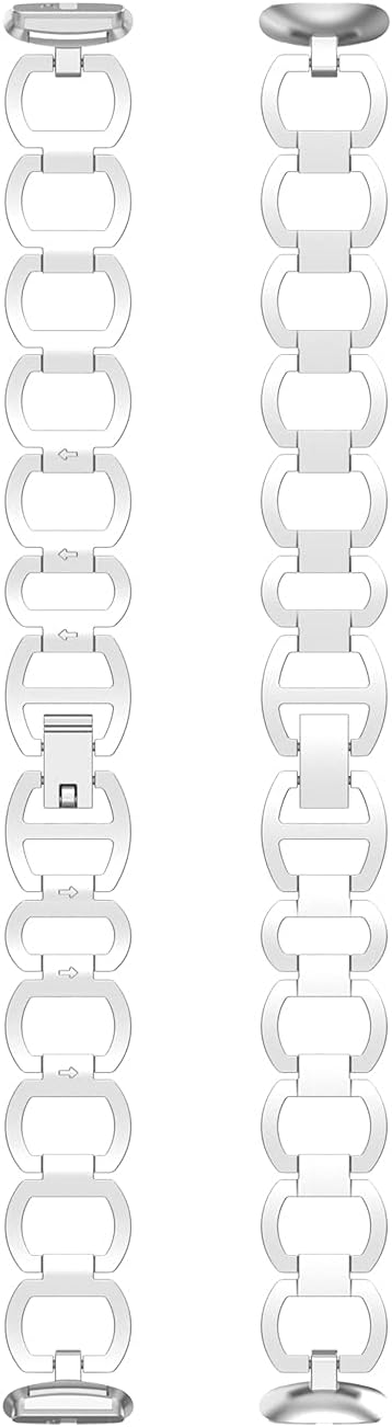 Chofit Armbänder kompatibel mit Fitbit Luxe Armband, klassisches Metall Edelstahl Armband Armbänder