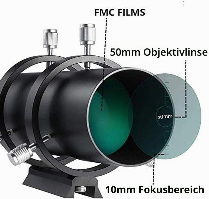 Svbony SV106 Teleskop Guiders, 50mm FMC Teleskope Sucher mit 190mm Brennweite Helical Fokussiergerät