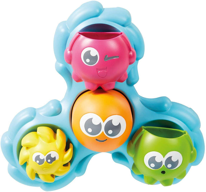 TOMY Games E72820C Spin & Splash Toomies Octopus Bath Toy for Water Play Suitable for 1, 2, 3 & 4 Ye