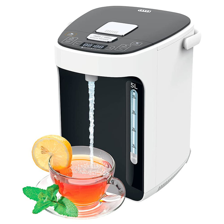 TITAN 2.1: Thermopot 5 Liter, Heisswasserspender 45-95 °C einstellbar, Thermoskanne, Teekocher mit K