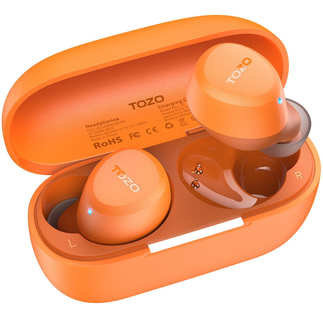 TOZO A1 In-Ear Kopfhörer Kabellos Bluetooth 5.3 mit 2 Mikrofonen für KI-Anrufe, App-Steuerung, 32 St