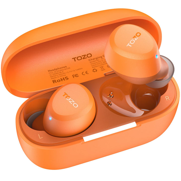 TOZO A1 In-Ear Kopfhörer Kabellos Bluetooth 5.3 mit 2 Mikrofonen für KI-Anrufe, App-Steuerung, 32 St