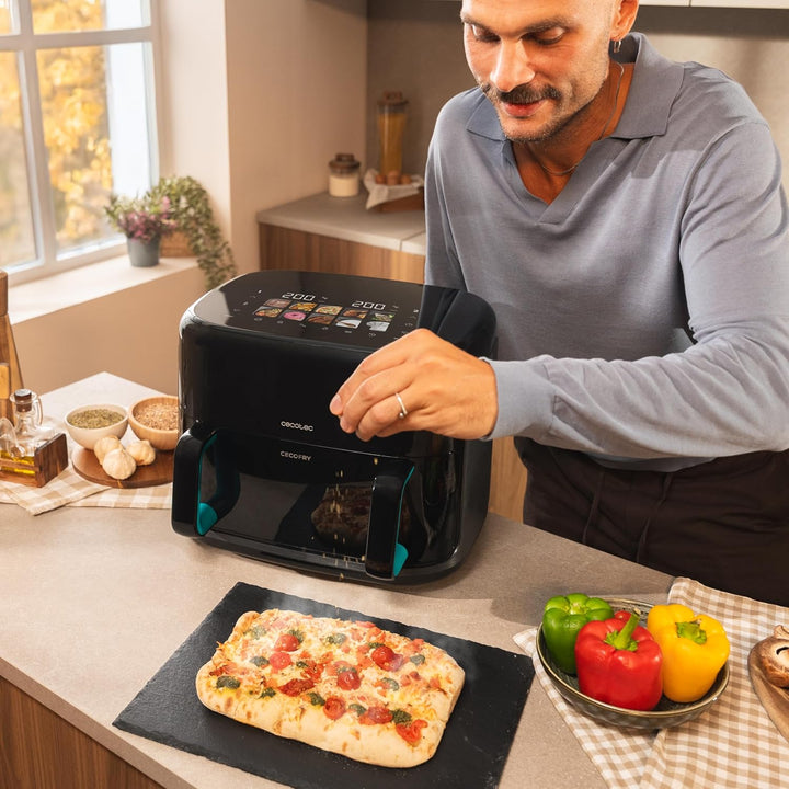 Cecotec Heissluftfritteuse ohne Öl - 10L - Grill - Doppelwiderstand - Integrierter Smoker - Air Frye