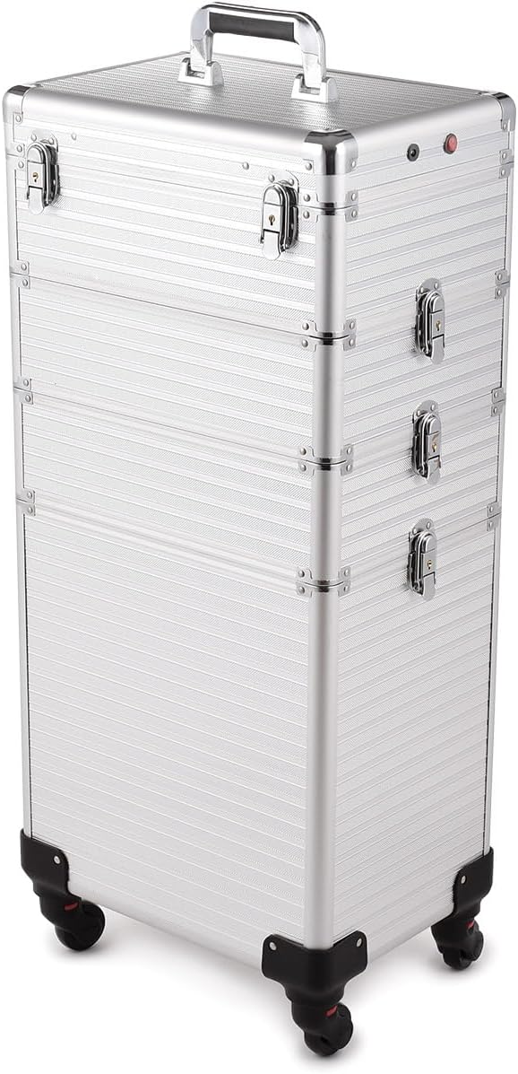 Kosmetikkoffer Schminkkoffer Beauty Make-up Case Multikoffer professioneller Make-up Rollkoffer Orga