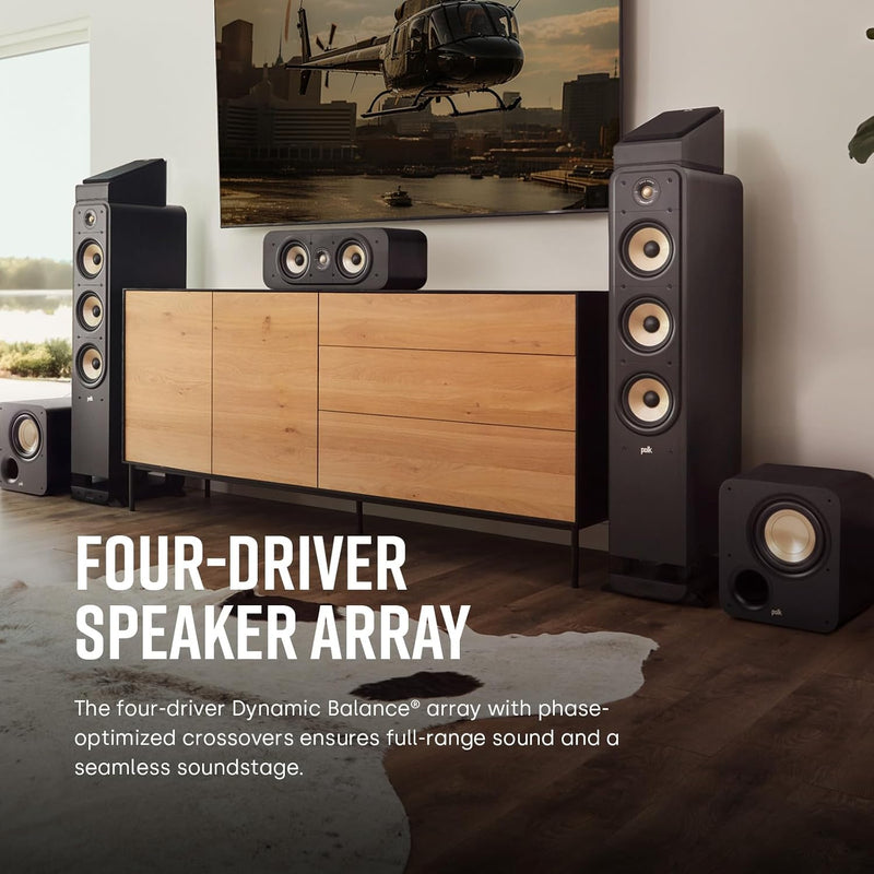 Polk Audio Signature Elite ES60 hochauflösender HiFi Standlautsprecher fürs Heimkino, Hi-Res Zertifi