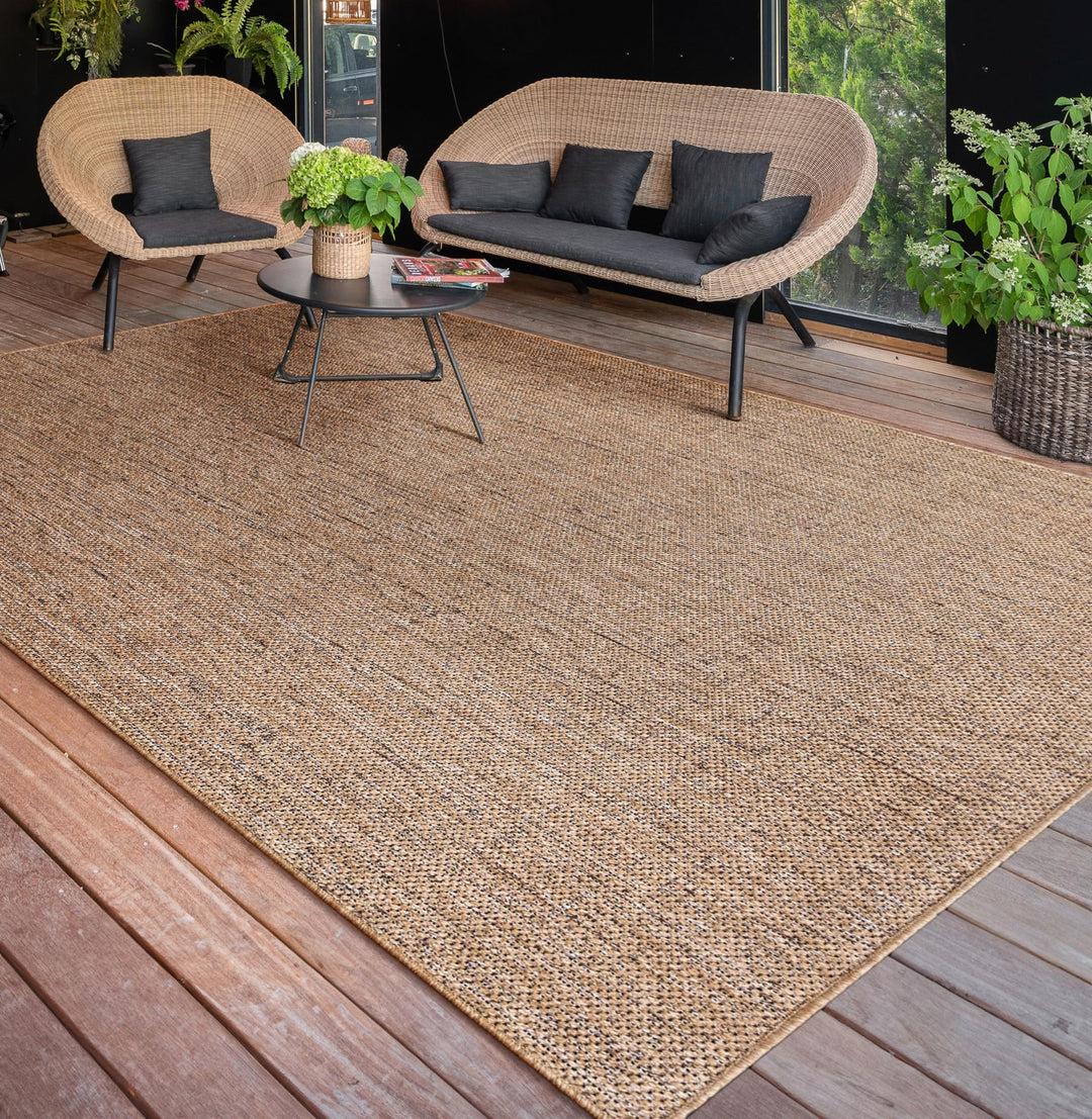 Paco Home Outdoor Teppich Wetterfest Balkon Küche Wohnzimmer Boho Muster Melierte Optik Moderner Sty